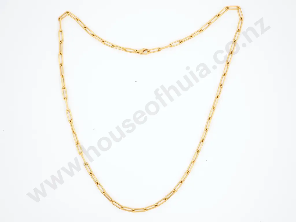 18ct Long Link Chain Image 1++