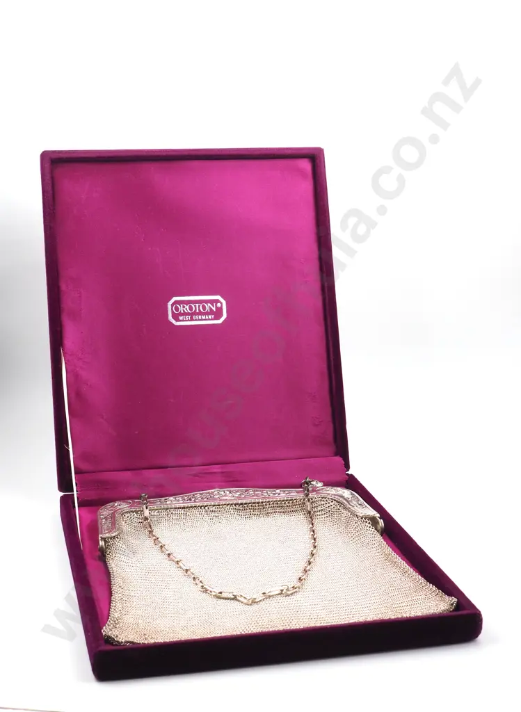 Sterling Silver Boxed Vintage Oroton Purse Image 1++