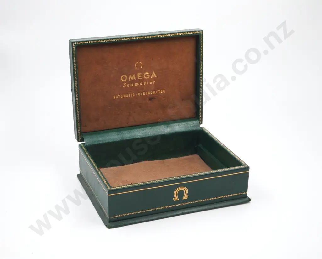 Original Vintage Green Omega Seamaster Box Image 1++