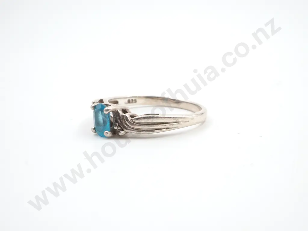 Five Striking Sterling Silver Gemstone Rings Image 1++