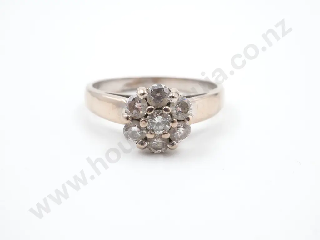18ct White Gold Diamond Ring Image 1++