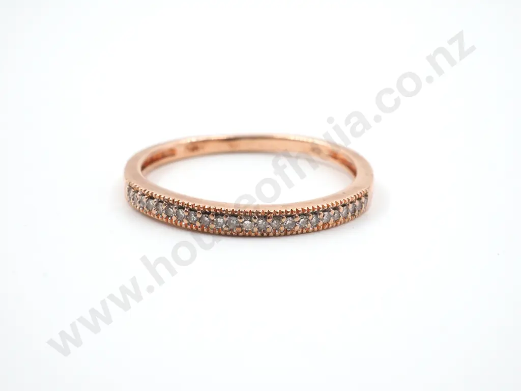 10ct Rose Gold Diamond Michael Hill Ring Image 1++