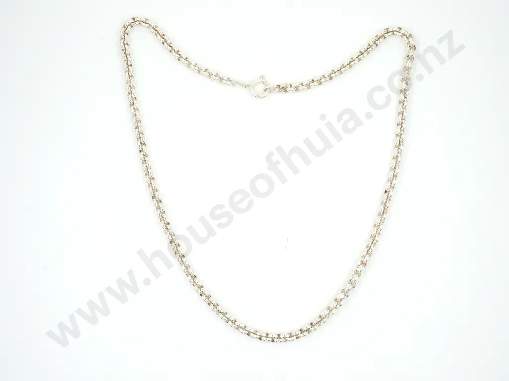Sterling Silver Belcher Necklace Image 1++