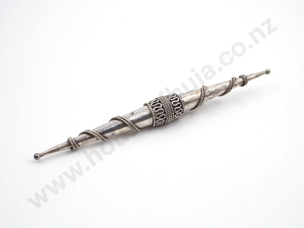 Long Sterling Silver Brooch Image 1++