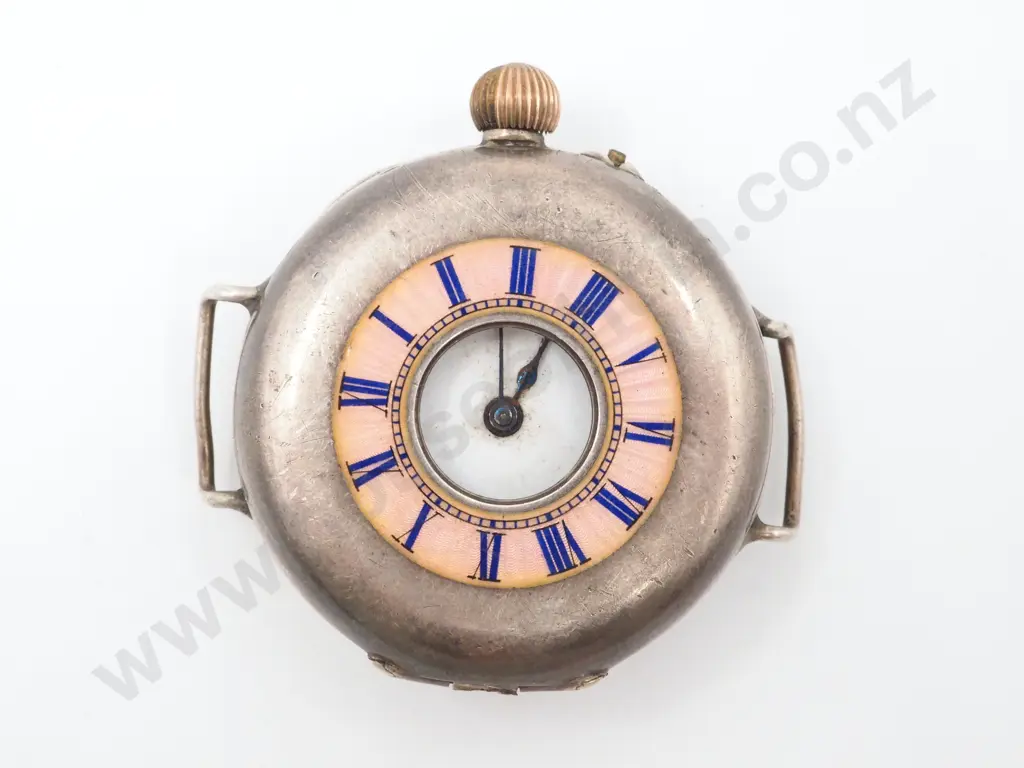 Sterling Silver & Enamel Watch A/F in Original Box Image 1++