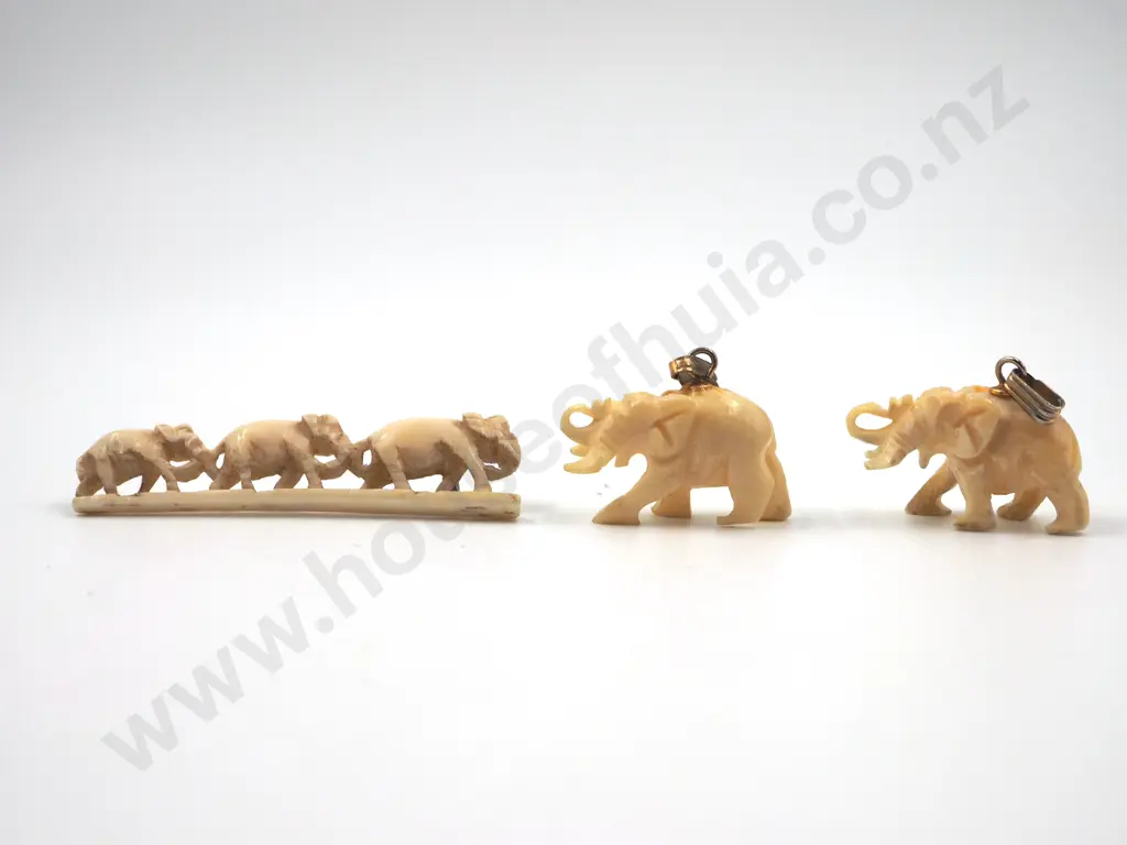 Assorted Elephant Carvings Some A/F Image 1++