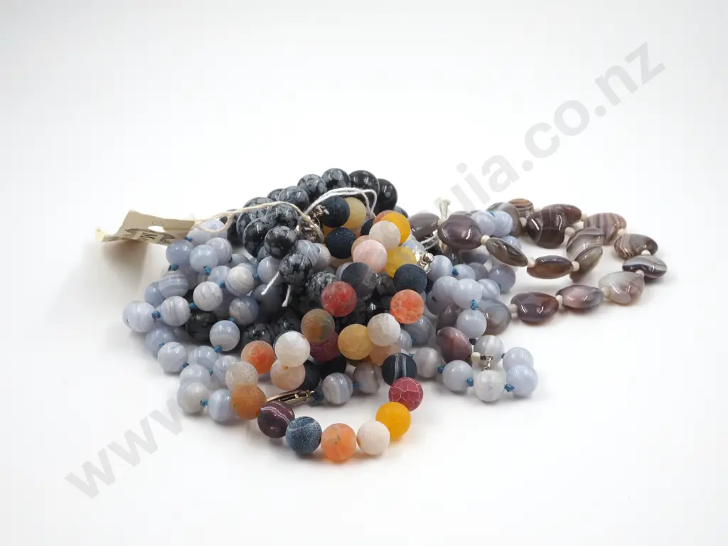 Vibrant Coloured Bead Necklaces Image 1++
