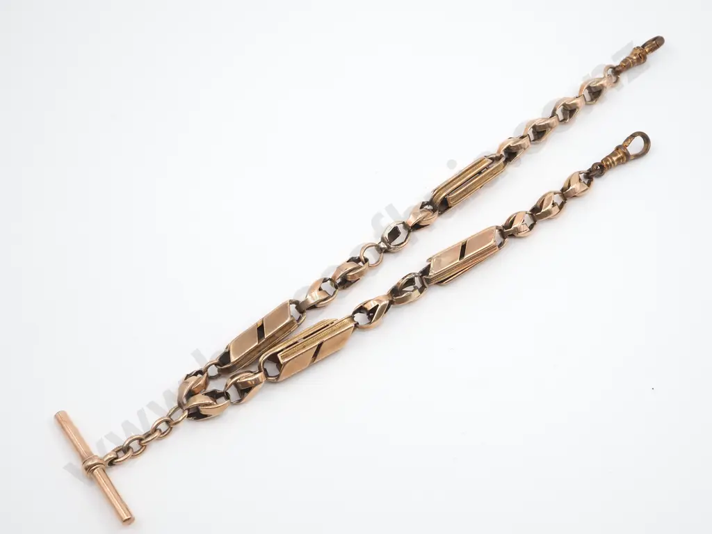 Solid 9ct Gold Fancy Fob Chain Image 1++