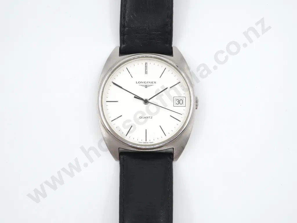 Longines Steel Wirst Watch w Cushion Shaped Case Image 1++