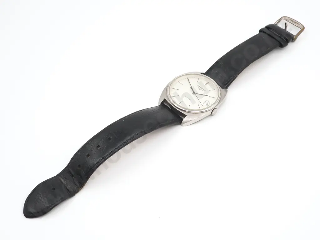 Longines Steel Wirst Watch w Cushion Shaped Case Image 1++