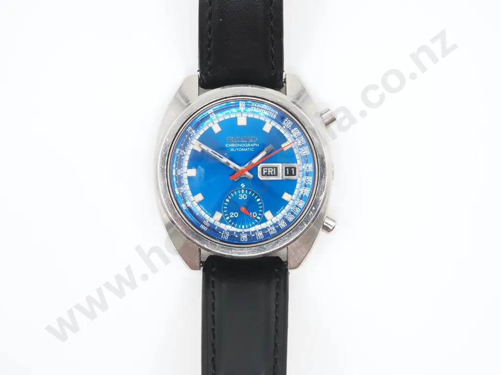 Seiko Blue Bruce Lee Speedtimer Automatic Chronograph Image 1++