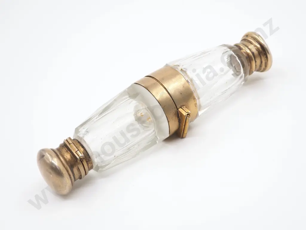 Sterling Silver Gilt Double Ended Scent Bottle Image 1++