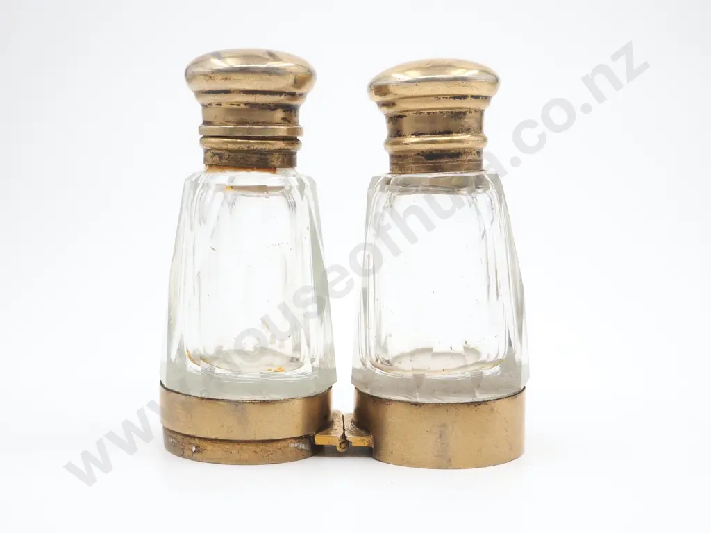 Sterling Silver Gilt Double Ended Scent Bottle Image 1++