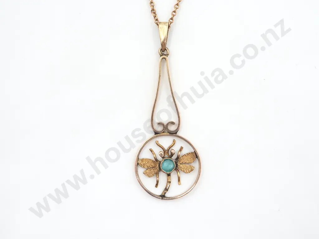 Fancy Insect Pendant in 9ct Gold on 9ct Gold Chain Image 1++