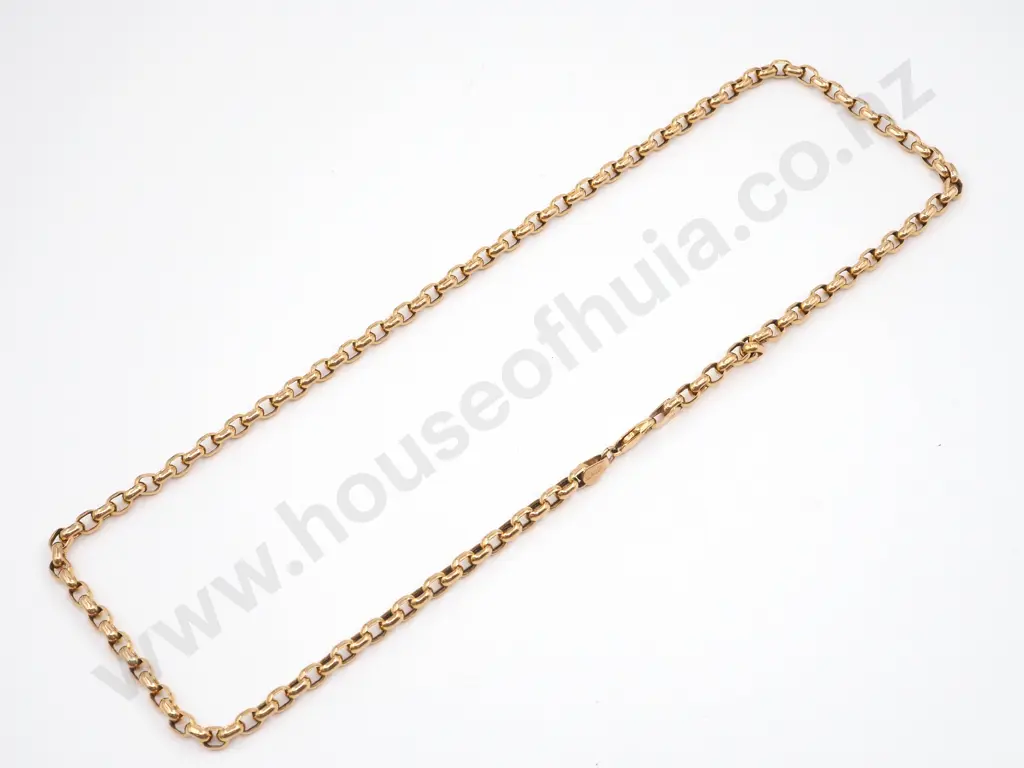 9ct Gold Belcher Necklace Image 1++