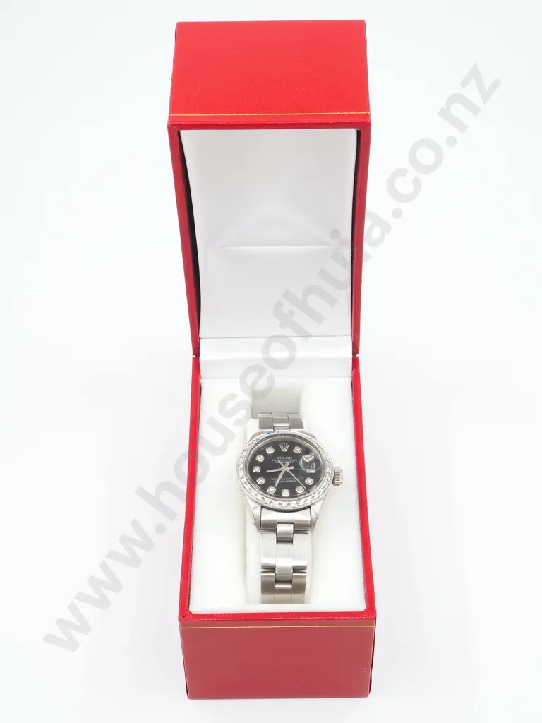 Rolex Oyster Perpetual Datejust 24mm: Aftermarket Diamond Dial & Bezel Image 1++