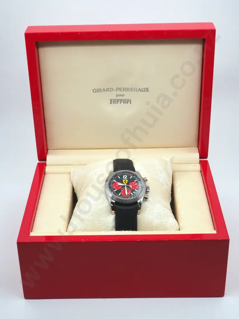 Girard Perregaux Ferrari F1 World Champion 2002 Wrist Watch: With Original Box & Papers Image 1++