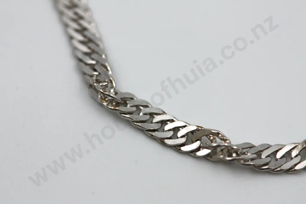 Sterling Silver Tight Curb Chain Bracelet Image 1++