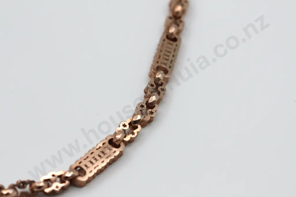 Victorian Intricate 9ct Gold Fancy Link Fob Chain with Valuation Image 1++