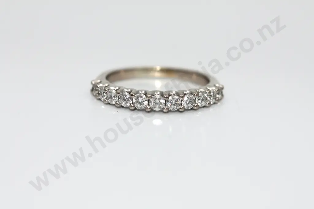 Diamond 18ct White Gold Eternity Ring Image 1++