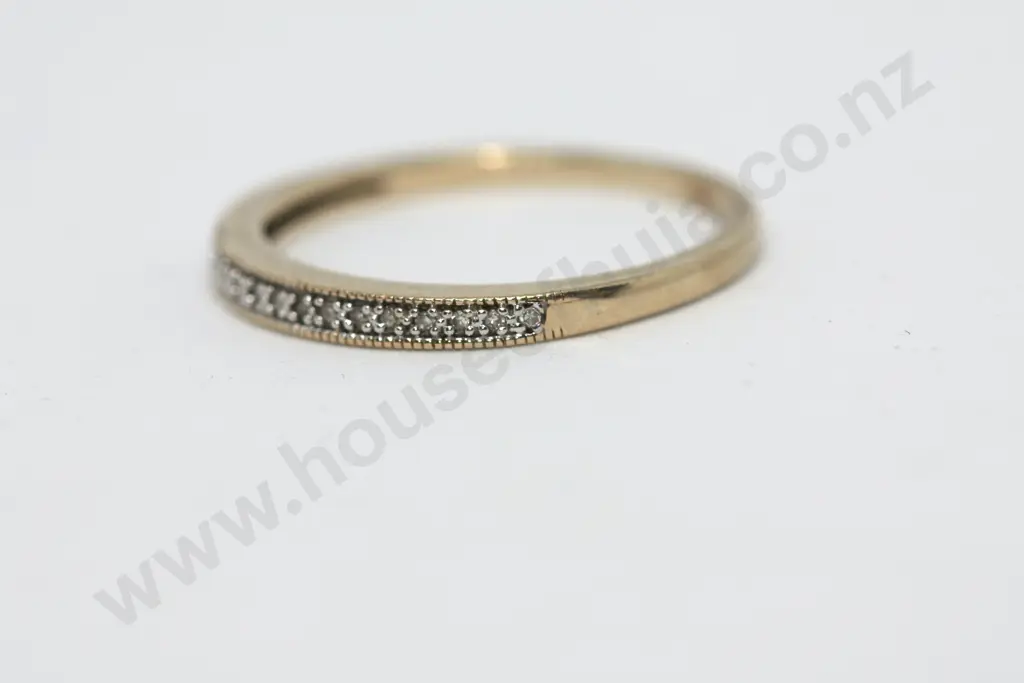 Infinity Band Diamond Ring in 9ct Gold Image 1++