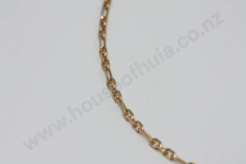 Fancy Link 18ct Gold Necklace Image 1++