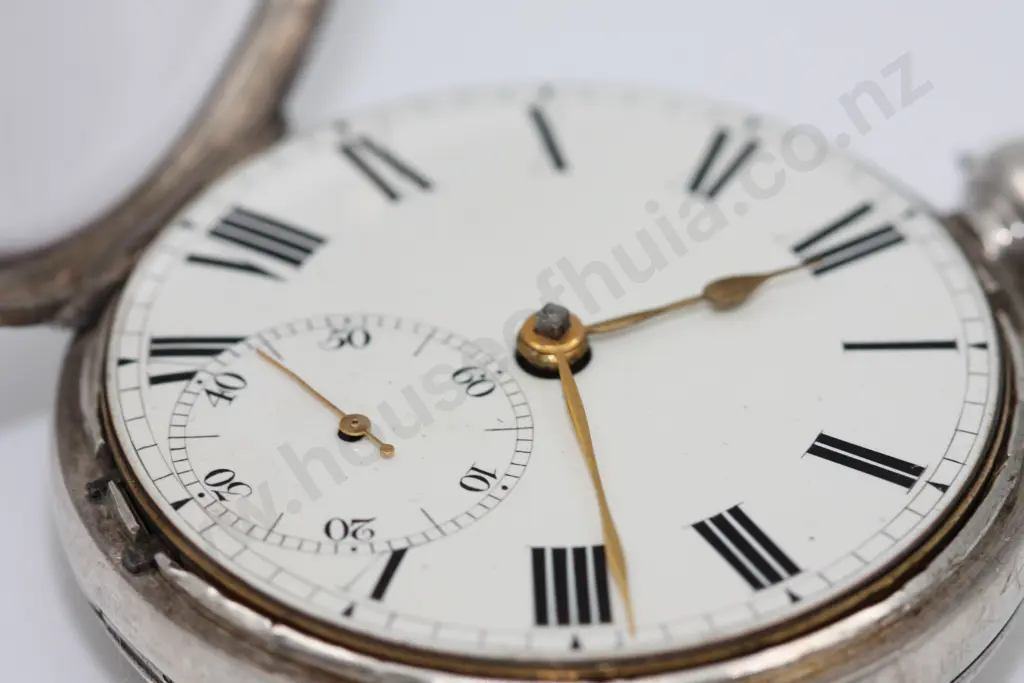 1827 Michael Watson Patent Lever Sterling Silver Pocket Watch Image 1++