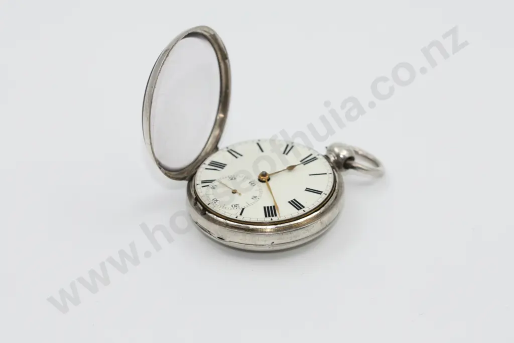 1827 Michael Watson Patent Lever Sterling Silver Pocket Watch Image 1++