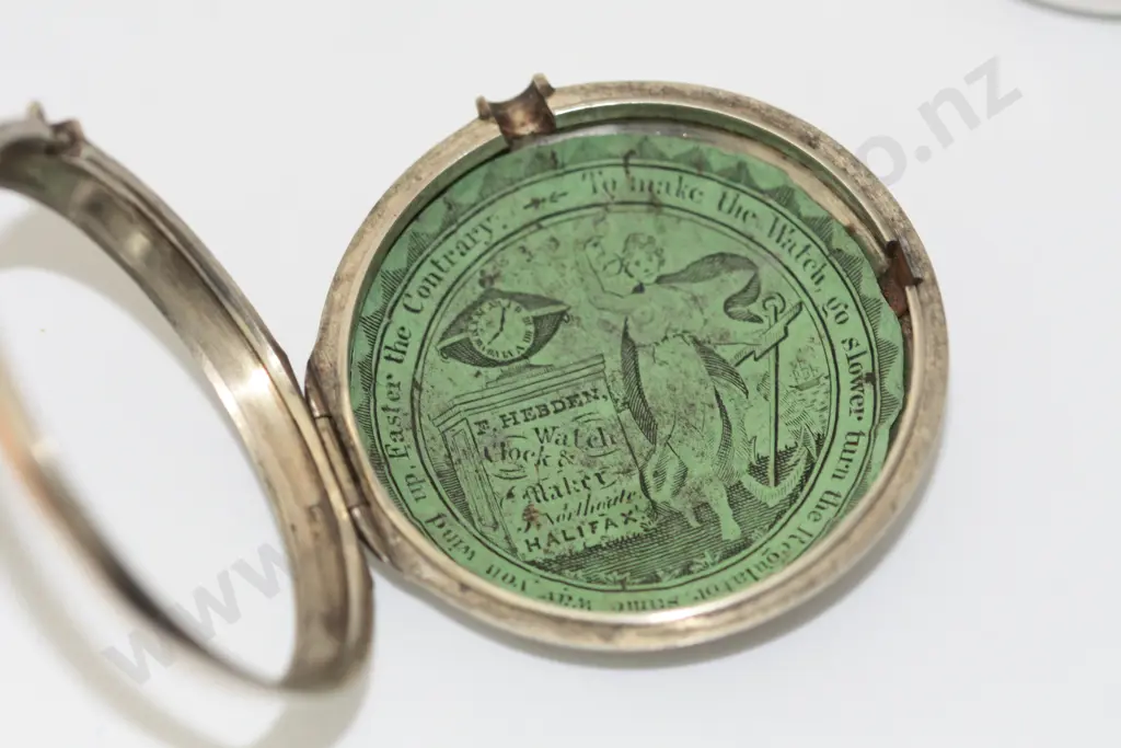 1805 Pair Case Sterling Pocket Watch w Key Jno Yates Image 1++
