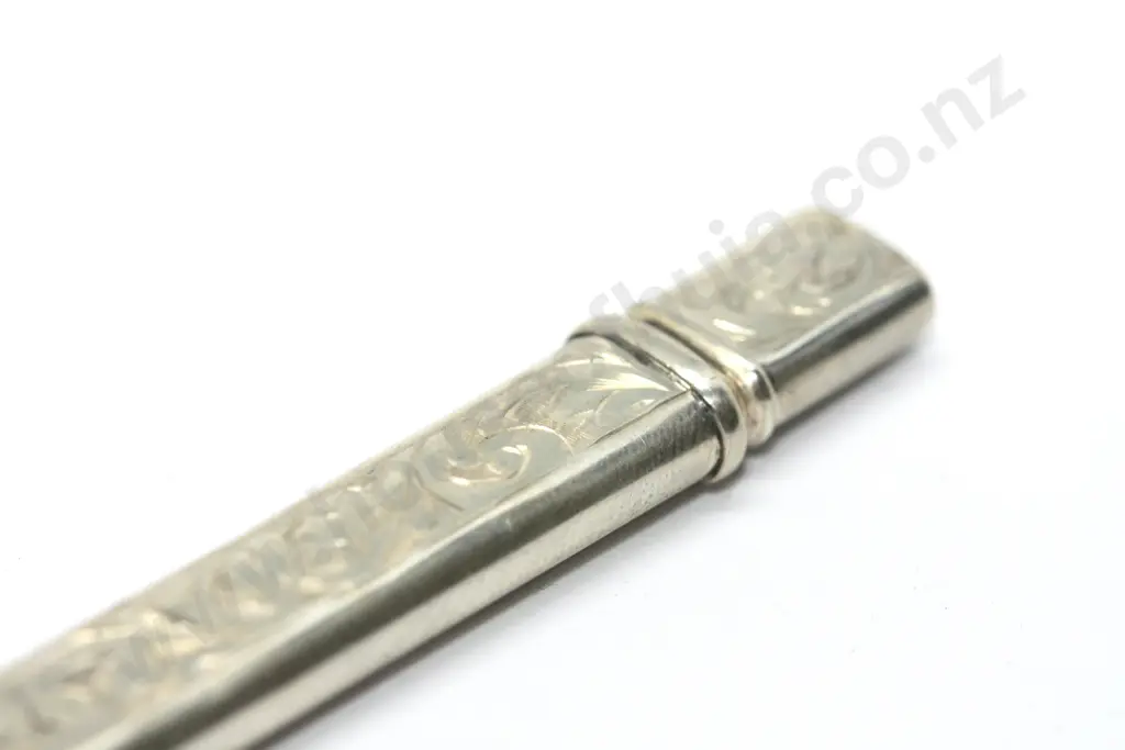 Sterling Silver Pencil with Hallmarks & Engraving A/F Image 1++