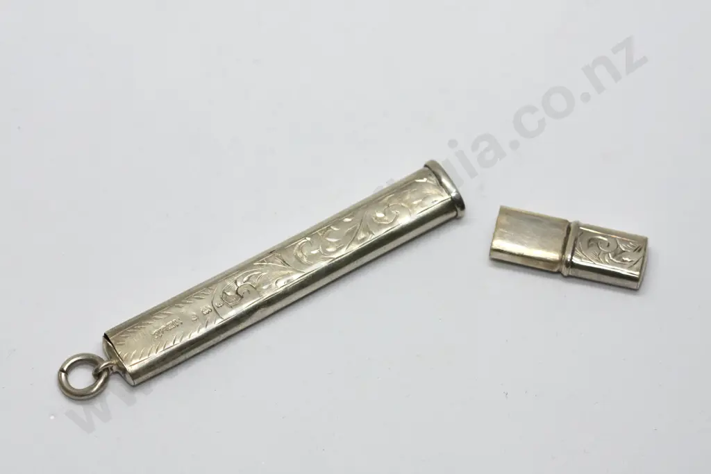 Sterling Silver Pencil with Hallmarks & Engraving A/F Image 1++