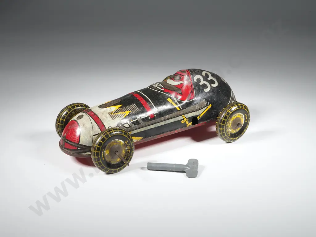 Lincoln Toys Tin Plate Racing Car Image 1++