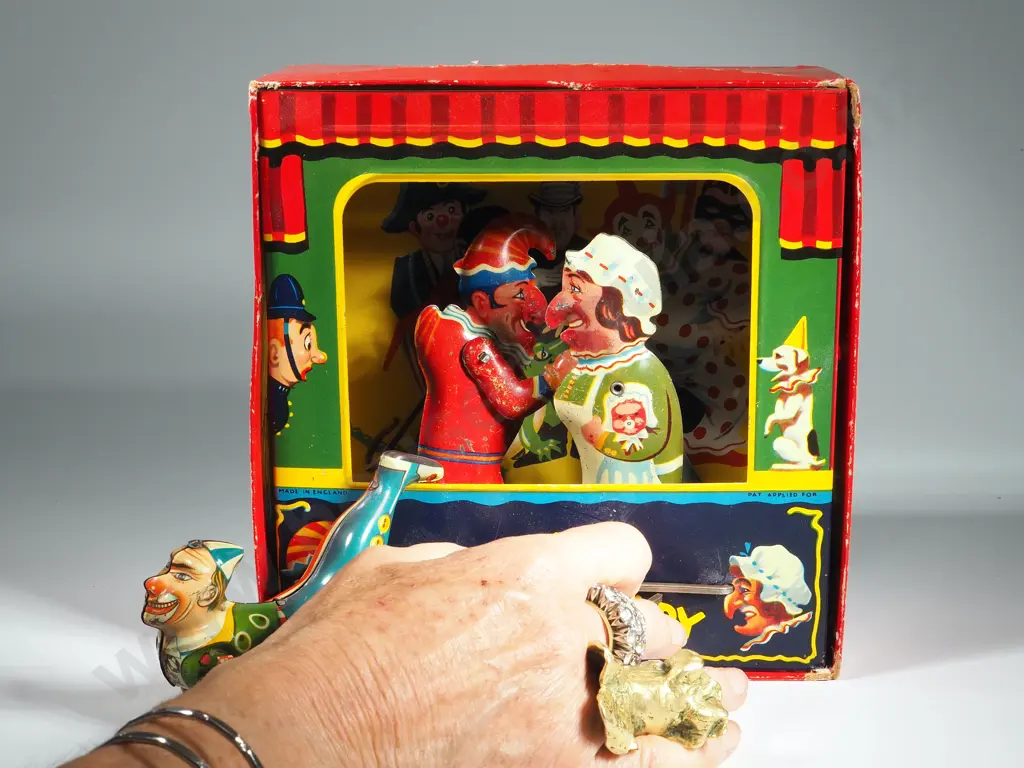 Punch Judy Tin Box Puppet Game in Box Image 1++
