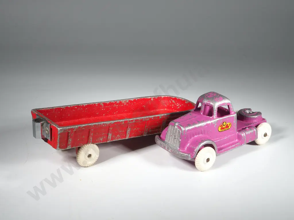 Vintage Fun Ho Truck and Trailer Image 1++