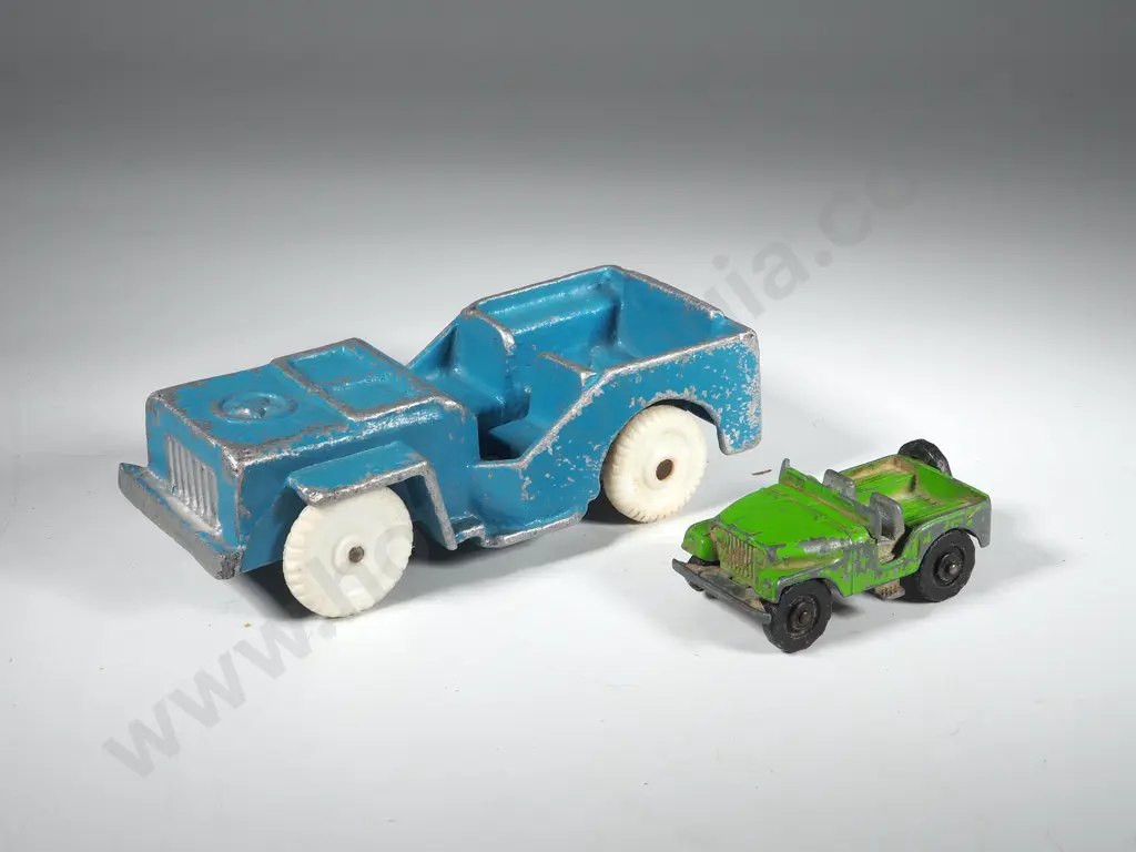 Two Vintage Fun Ho Jeeps Image 1++