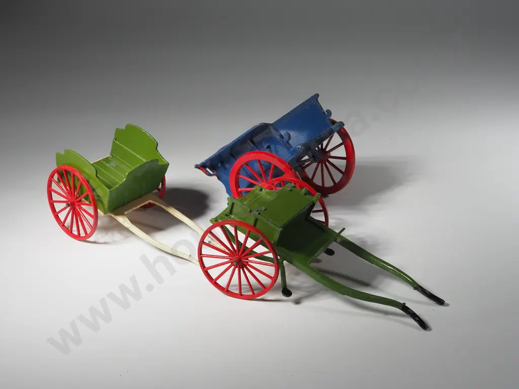 Three Britains Farm Carts. Two boxed Image 1++