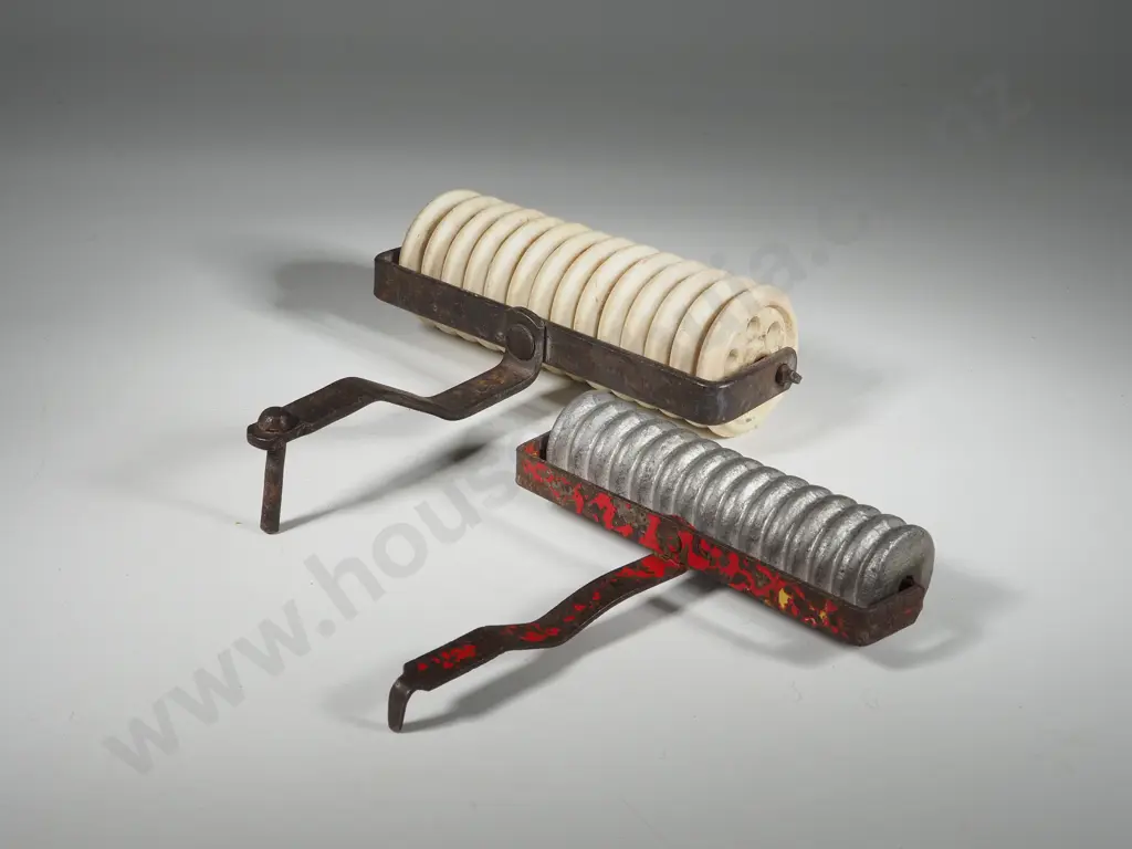 Two Vintage Tractor Rollers. One Possibly Fun Ho/Tiger Toys Image 1++