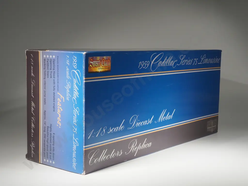 Precision Model Car 1:18 1959 Cadillac Limousine - With Box Image 1++