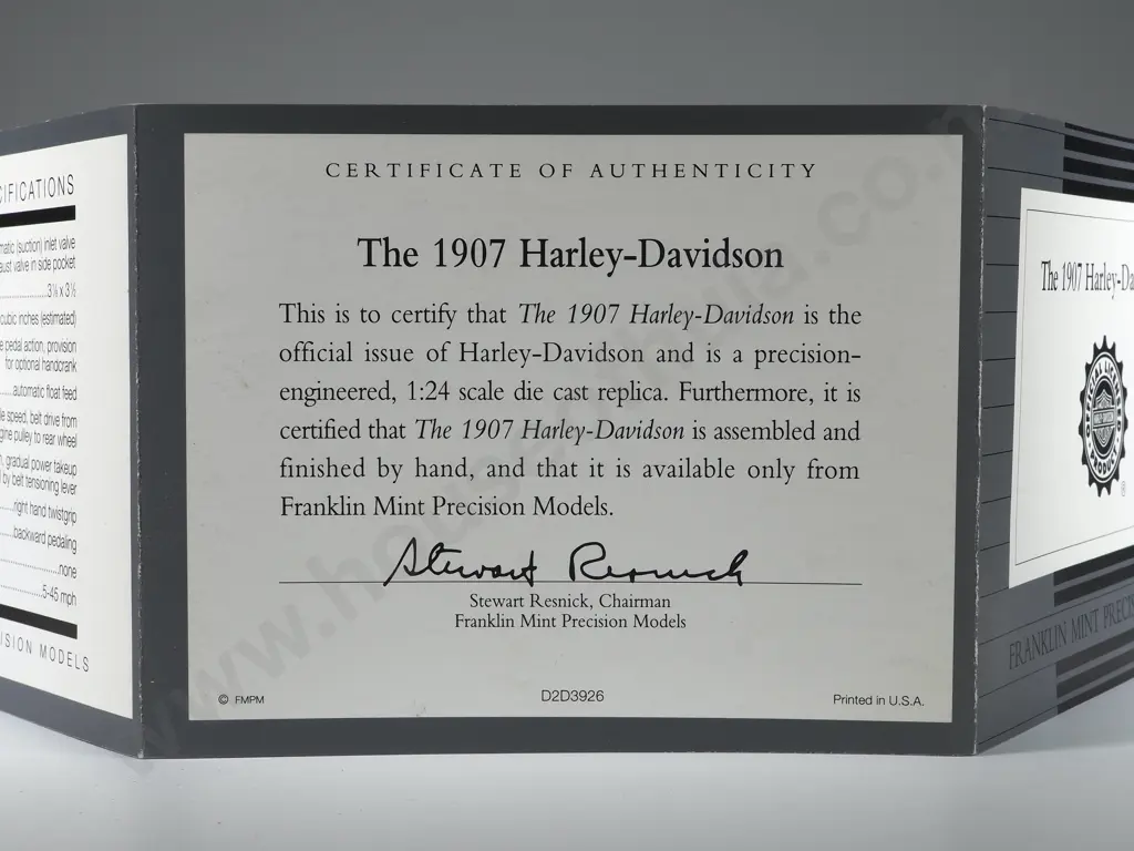 Franklin Mint Precision Models: The 1907 Harley-Davidson Image 1++