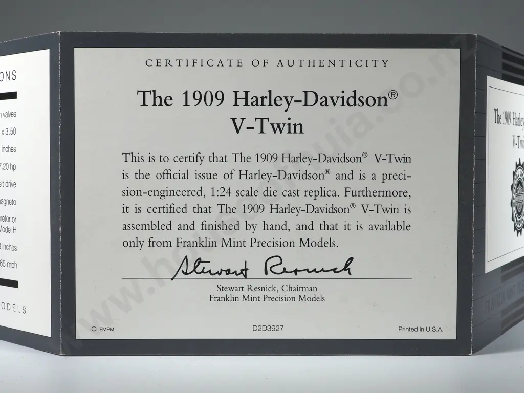Franklin Mint Precision Models: The 1909 Harley-Davidson V-Twin Image 1++