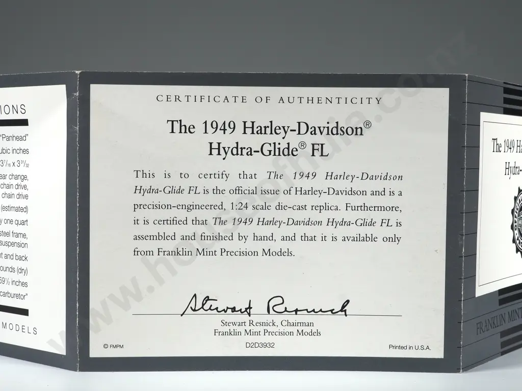 Franklin Mint Precision Models: The 1949 Harley-Davidson Hydra-Glide FL Image 1++