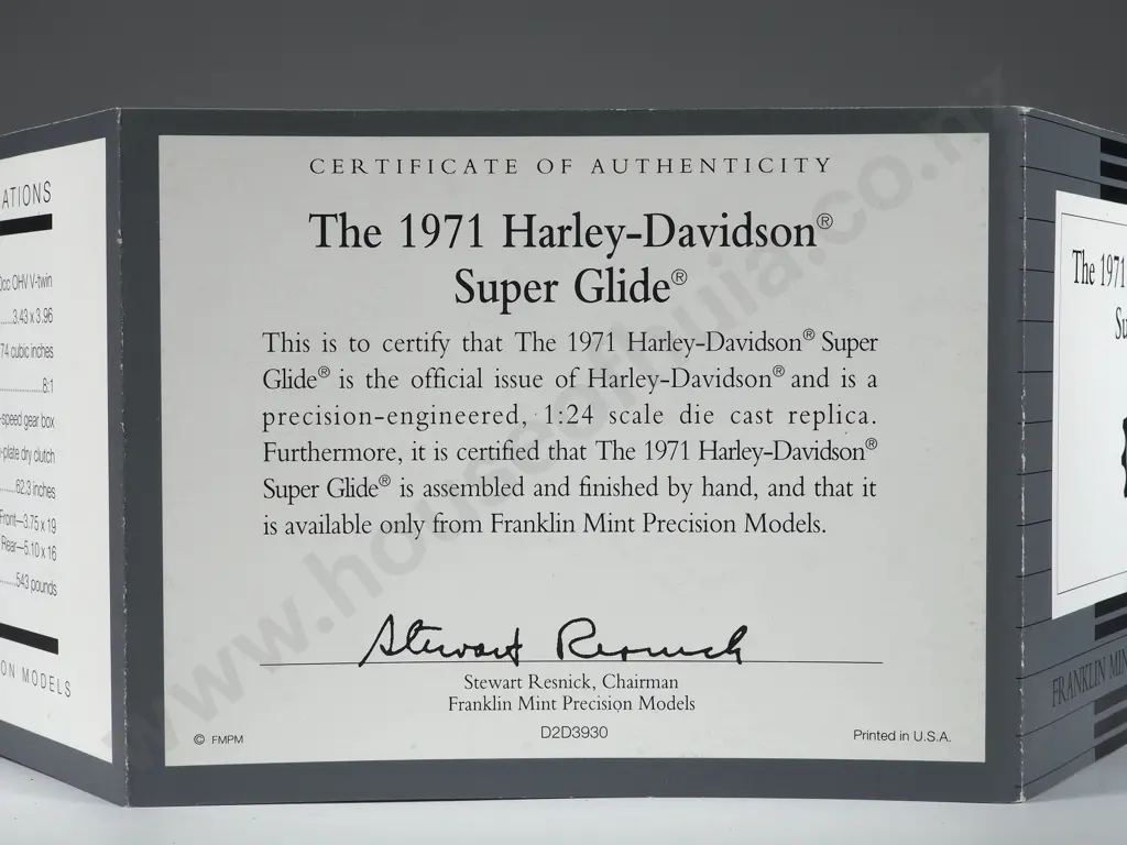 Franklin Mint Precision Models: The 1971 Harley-Davidson Super Glide Image 1++