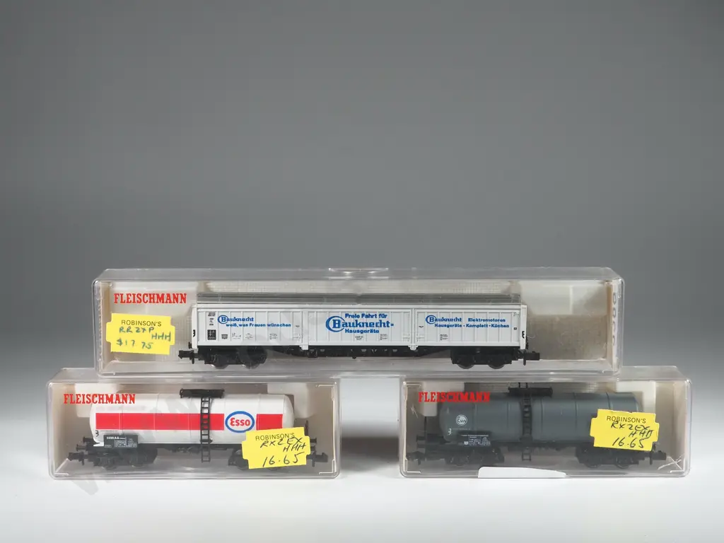 Three Fleischmann Piccolo Wagons 8485 8480 8389 Image 1++
