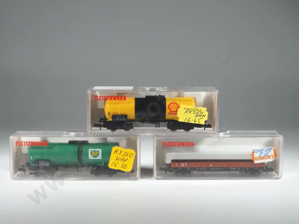 Three Fleischmann Piccolo Wagons 8481 8281 8482 Image 1++