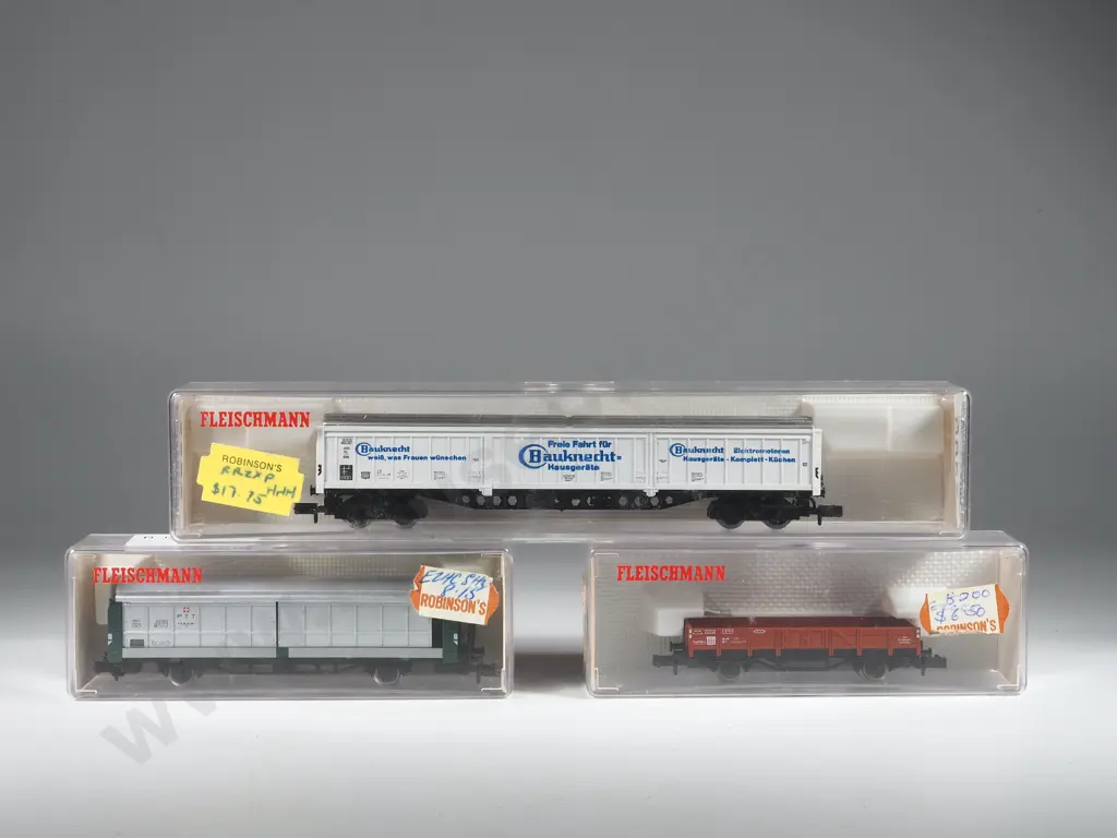 Three Fleischmann Piccolo Wagons 8336 8200 8389 Image 1++