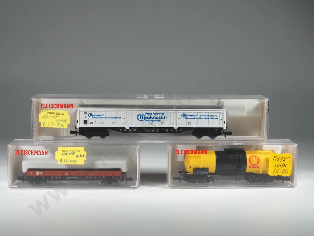 Three Fleischmann Piccolo Wagons 8281 8481 8389 Image 1++