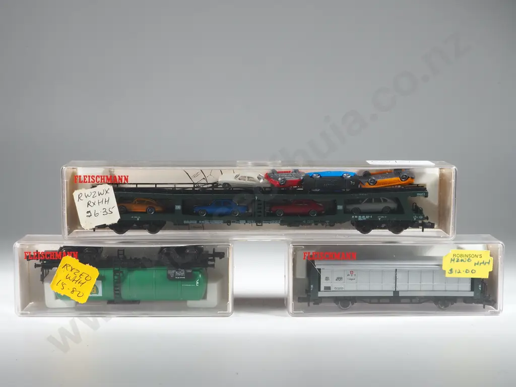 Three Fleischmann Piccolo Wagons 8335 8482 8285 Image 1++