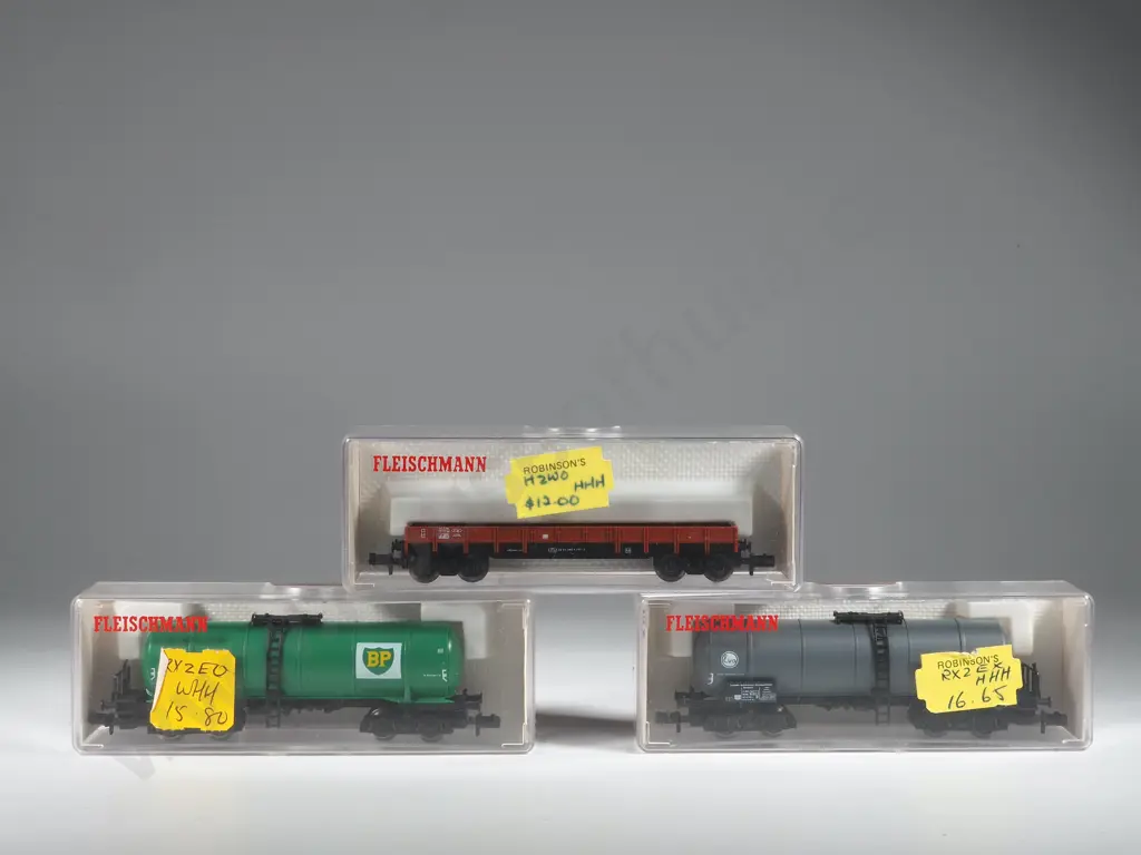 Three Fleischmann Piccolo Wagons 8485 8482 8281 Image 1++