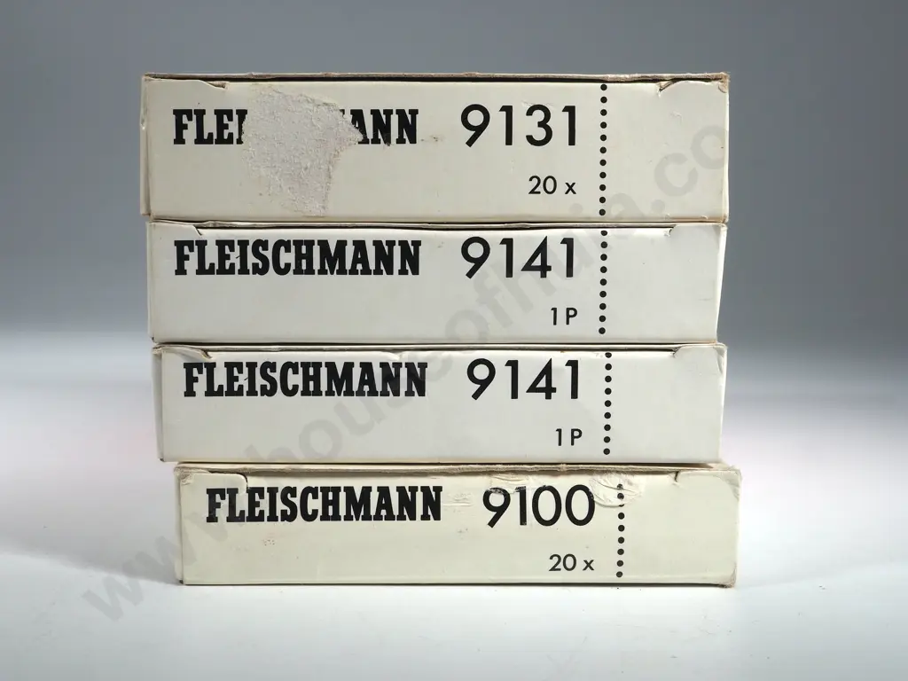 Two Boxes Fleishmann Piccolo Tracks 9100, 9141 & Two Double Crossover Slip Nibs 9141 Image 1++