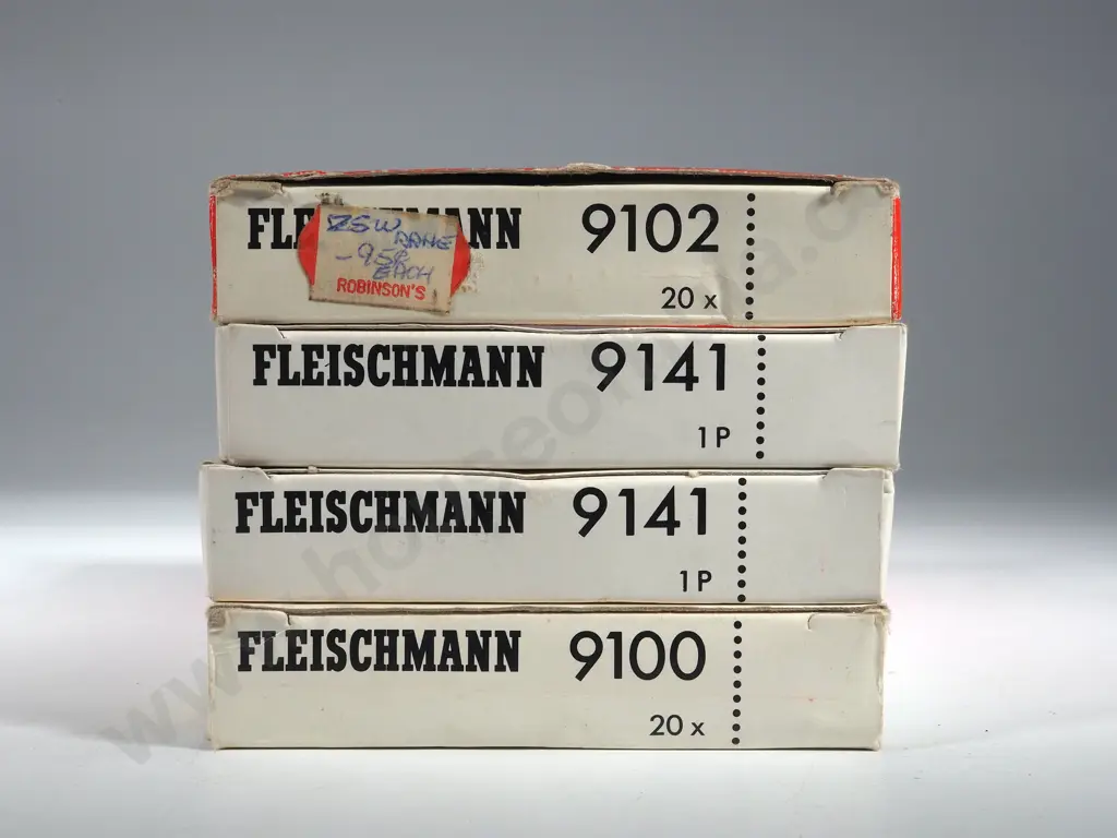 Two Boxes Fleishmann Piccolo Tracks 9100, 9102 & Two Double Crossover Slip Nibs 9141 Image 1++